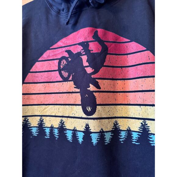 Motocross sunset heavy weight sweatshirt XL - Picture 2 of 4